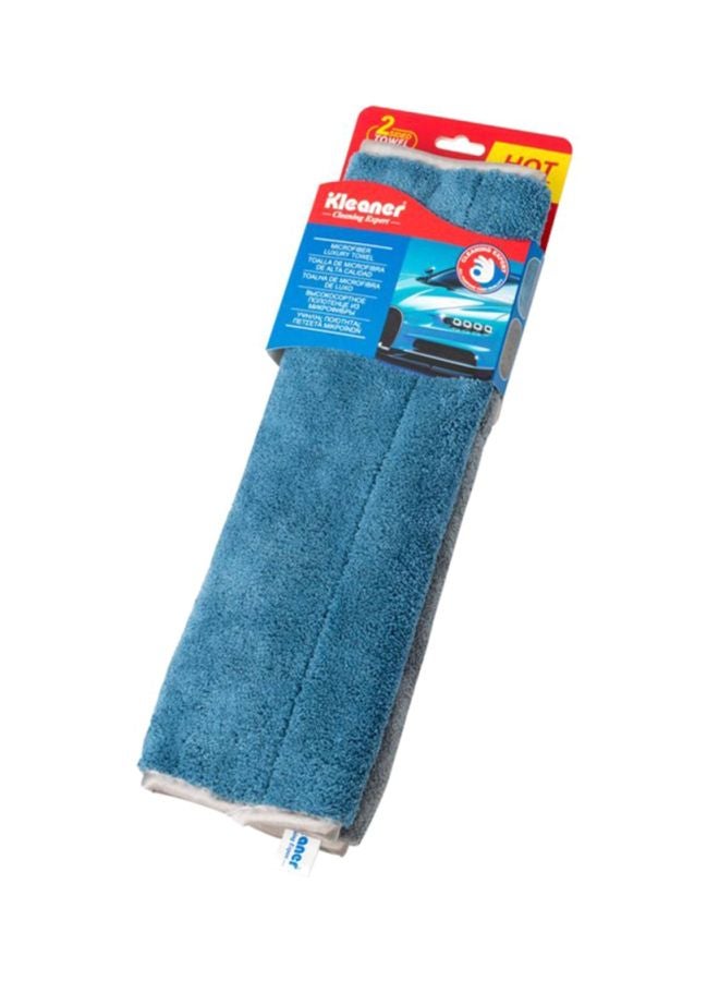 Kleaner Microfibre Luxury Towel Blue 45cm