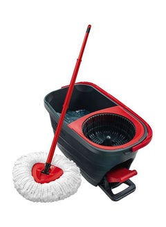 360 Degree Rotating Mop Stick With Bucket Red/White/Grey