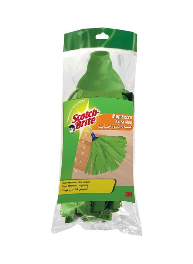 Scotch Brite Strong Floor Mop Refill, 1 unit/pack | Mop head | Multiporpose | Super Absorbent | Universal Thread Handle | indoor and outdoor surfaces | Clean up messes/spills | All Floors Green - Image 3