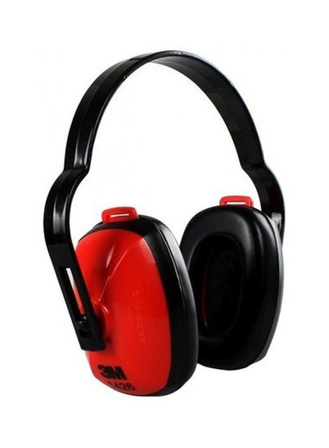 3M Industrial Working Overhead Soundproof Earmuffs Black/Red 90grams - Image 2