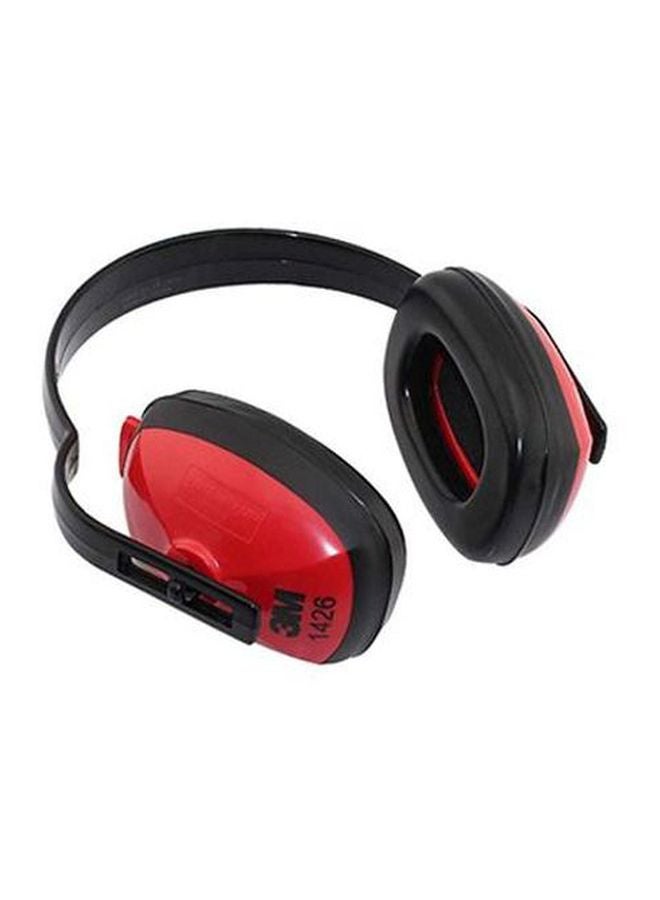 3M Industrial Working Overhead Soundproof Earmuffs Black/Red 90grams - Image 4