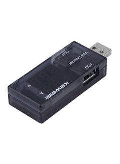 أوتاد جهاز اكتشاف تيار جهد USB بشاشة LED أسود  - Image 2