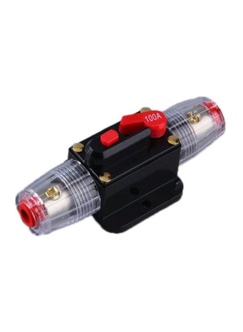 Circuit Breaker Manual Reset Switch Black/Red/Clear