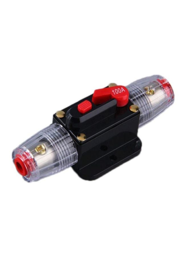 Circuit Breaker Manual Reset Switch Black/Red/Clear