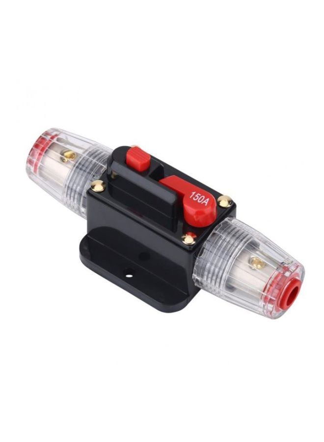 Circuit Breaker Manual Reset Switch Black/Red/Clear
