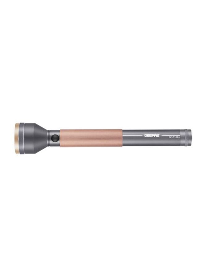 GEEPAS Rechargeable LED Flashlight With Power Bank Gold/Grey 88x24x2inch  - Image 3