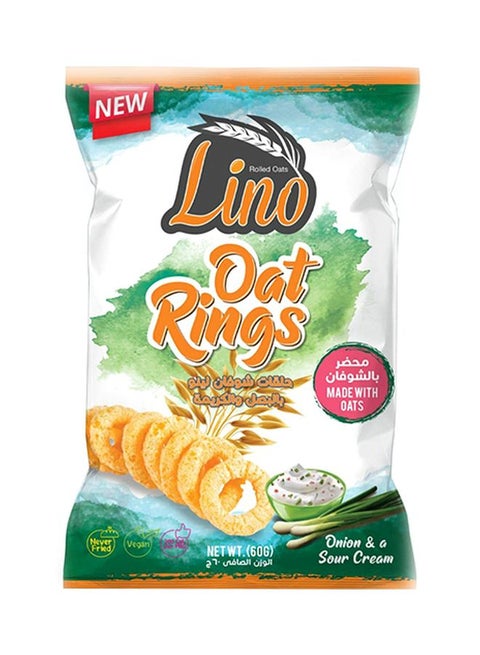 Sour Cream And Onion Oat Rings 60grams