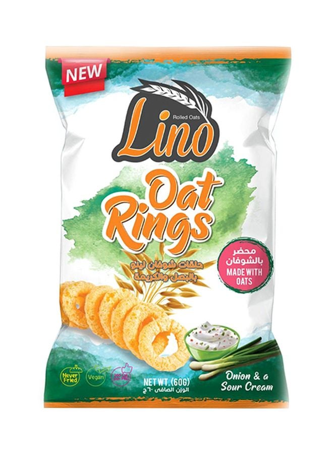 Lino - Sour Cream And Onion Oat Rings 60grams - Image 1