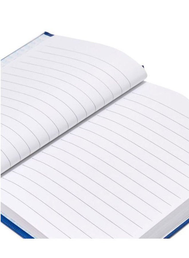 ATLAS - A6 Single Line Manuscript Book, 96 Pages Blue - Image 1