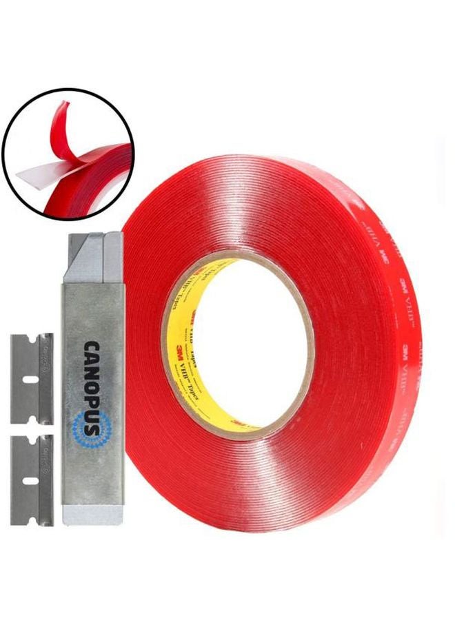 3M Double Face Mounting Tape Red - Image 2