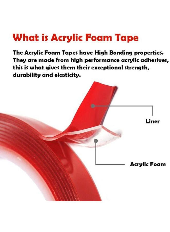 3M Double Face Mounting Tape Red - Image 4