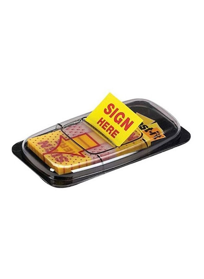 3M Pack Of 50 Post It Sign Here Tapes White/Red - Image 4