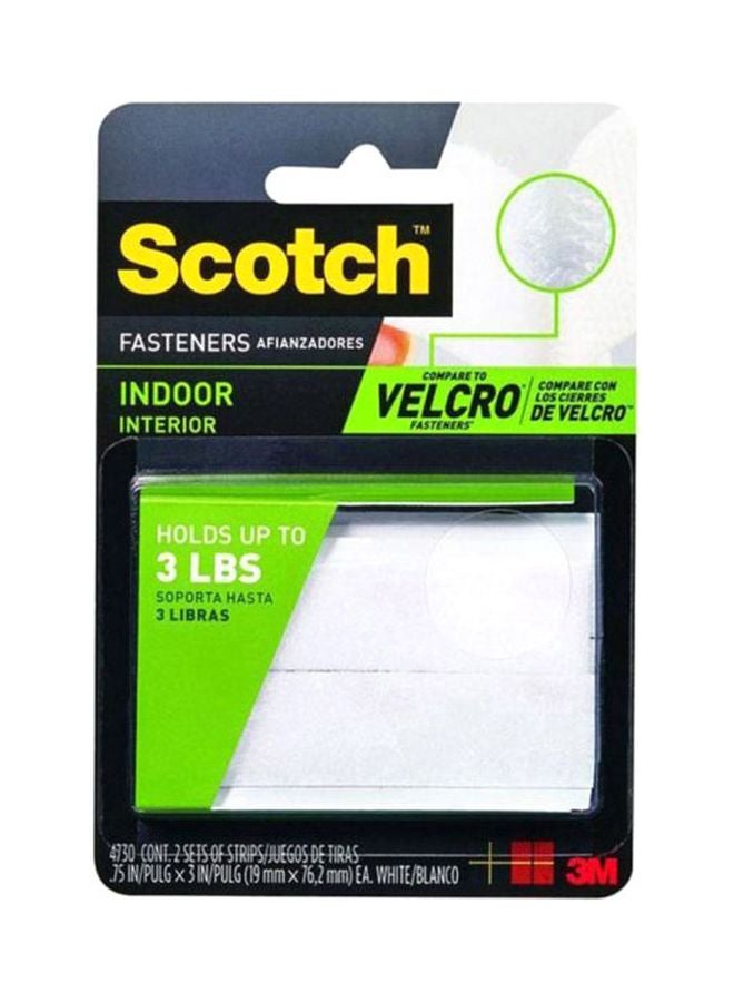 Scotch Indoor Adhesive Back Fastener Strip White - v1599553100/N20400548A_1