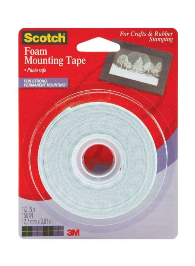 Scotch  Scotch Foam Mounting Tape White  - Image 1
