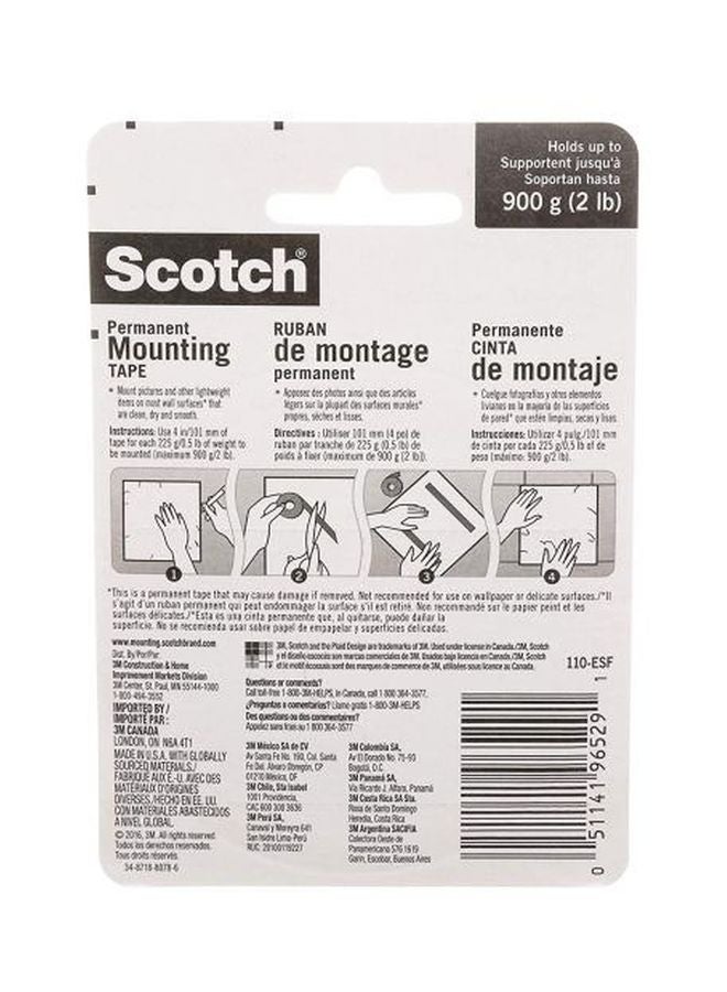 Scotch  Scotch Foam Mounting Tape White  - Image 2