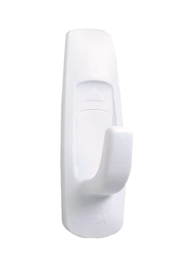 ثري ام طقم علّاقات لاصقة مزدوجة مصنوعة من البلاستيك من كوماند أبيض - Image 1