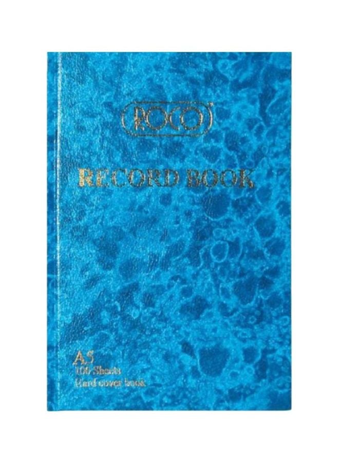 دفتر ملاحظات للتسجيل مقاس A5 أزرق