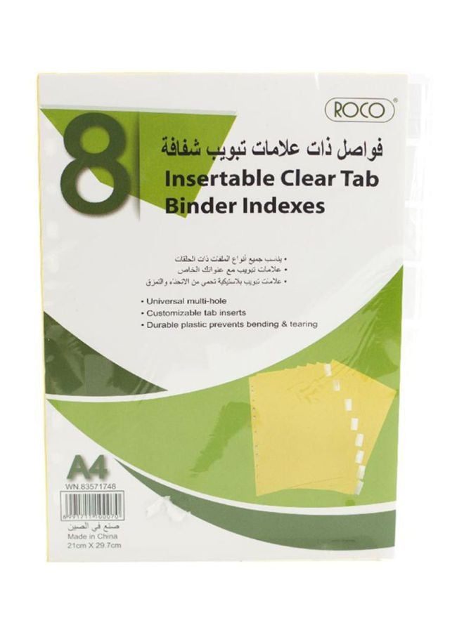 روكو علامة تبويب شفافة للكتب بيج