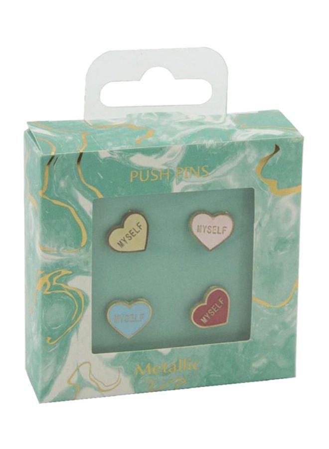 روكو مجموعة دبابيس من 4 قطع متعدد الألوان