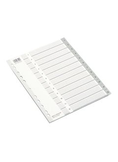 ROCO A4 Plastic Index Divider White KSA | Riyadh, Jeddah