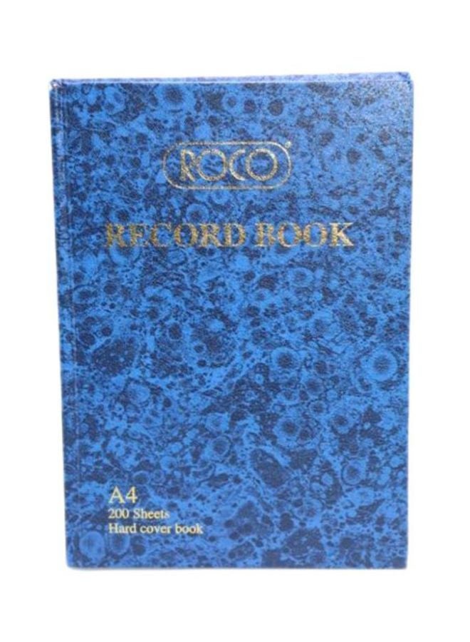 ROCO - A4 Record Book Blue - Image 1