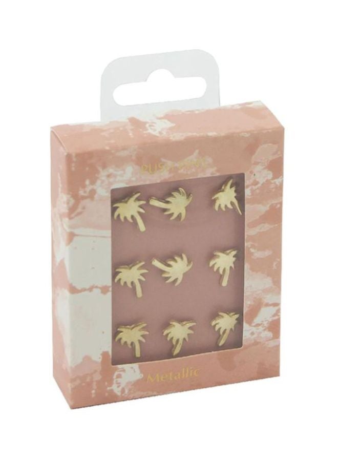 روكو طقم من 9 دبابيس كبس ذهبي