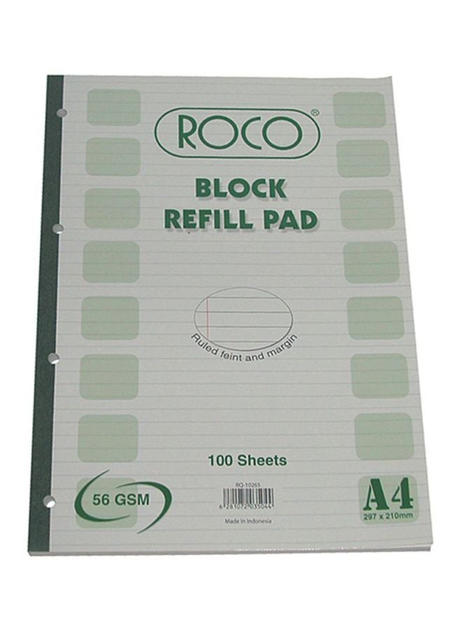 A4 Block Pad Looseleaf Refill Paper