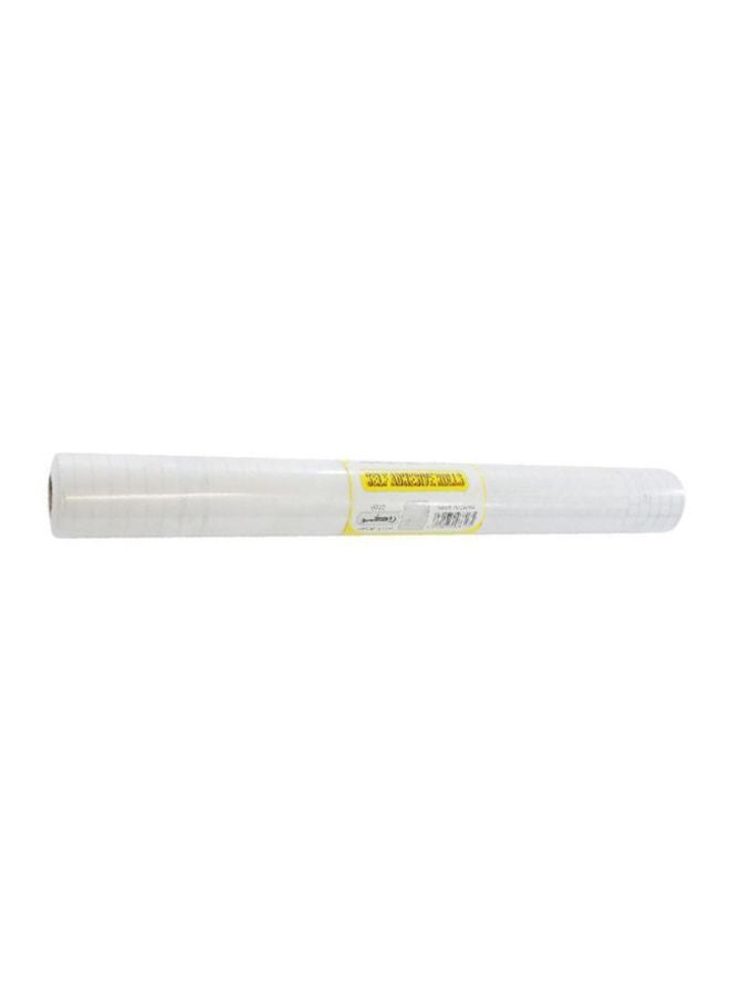 Window Embossed Adhesive Roll Cover White