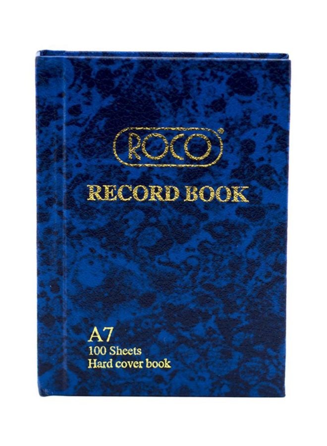 روكو دفتر تسجيل مقاس A7 أزرق/أصفر - Image 1