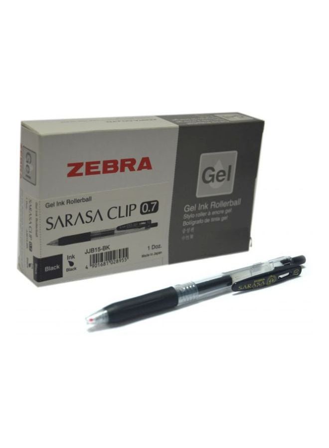 ZEBRA - 12-Piece Sarasa Clip Dry-Ink Pen Set Black - Image 1