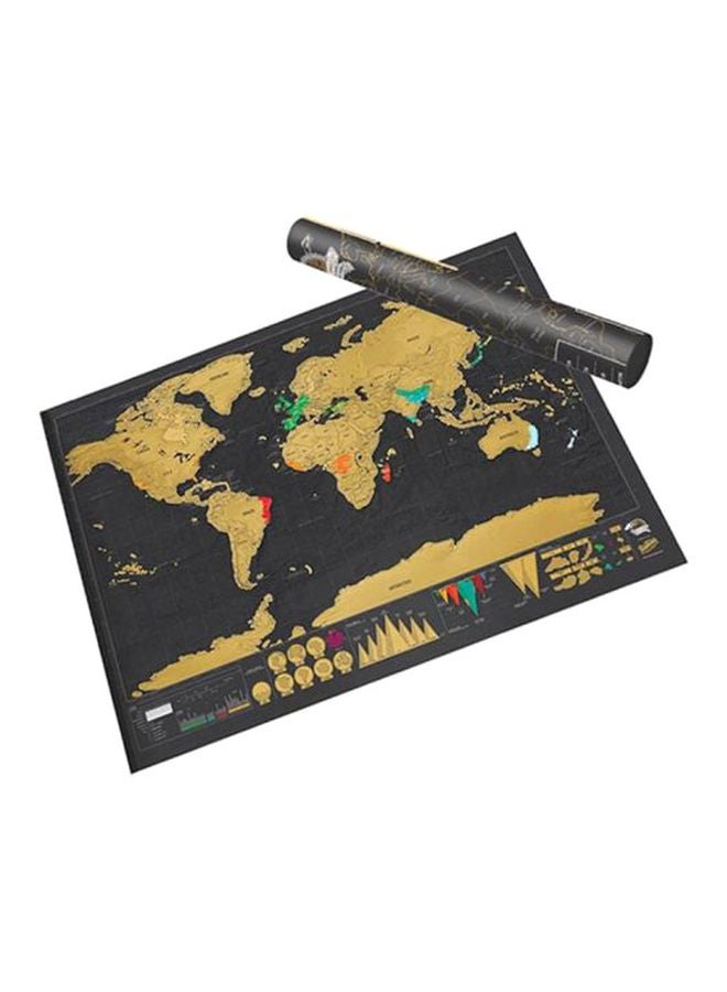 Aibecy Adventure Journal World Map Black/Beige  - Image 1