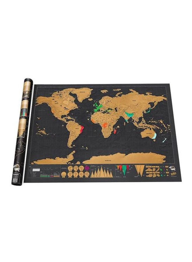 Aibecy Adventure Journal World Map Black/Beige  - Image 2