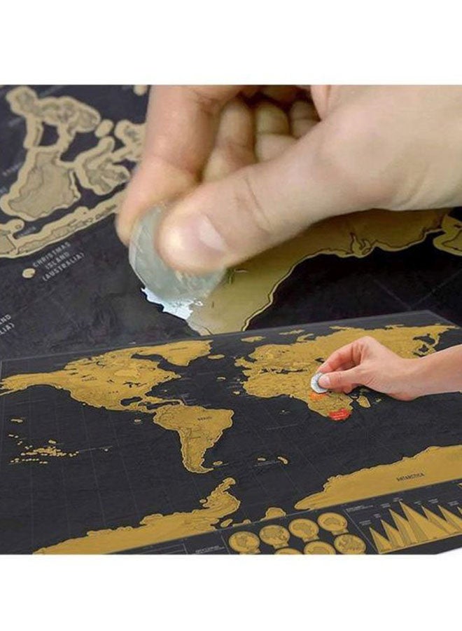 Aibecy Adventure Journal World Map Black/Beige  - Image 3