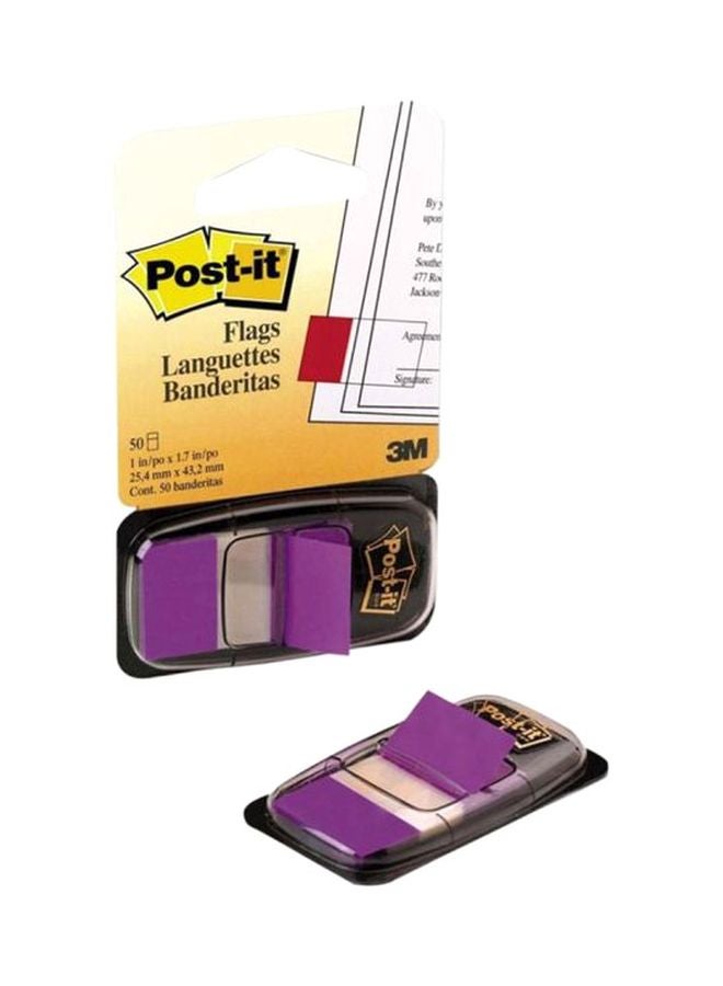 3M Post It Flags Purple - Image 1