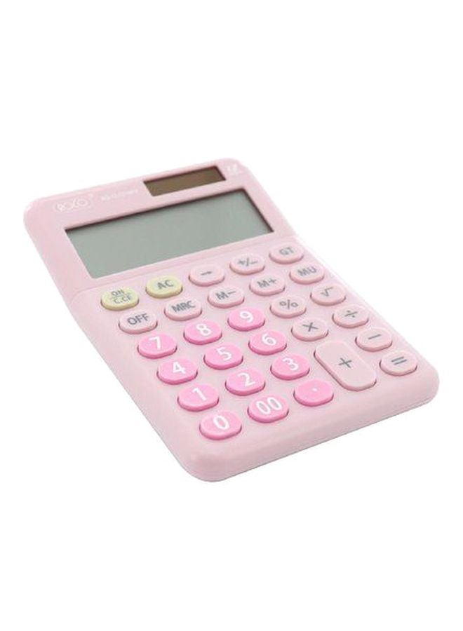 روكو آلة حاسبة أساسية تعمل بالطاقة الشمسية وردي - Image 2