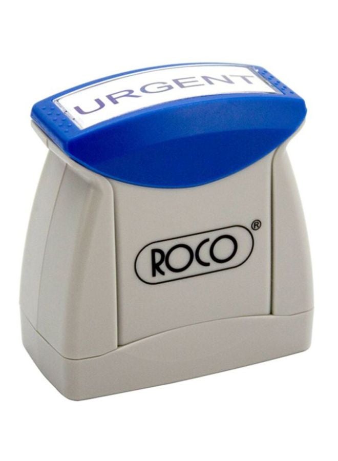 ROCO Self Inking Stamp White/Blue