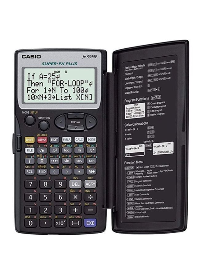 CASIO - Scientific Programmable Calculator Black - Image 1