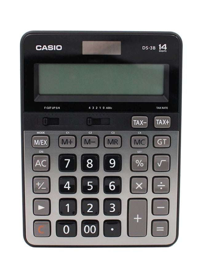 CASIO DS-3B 14-Digit Financial And Business Calculator Black/Grey - Image 1