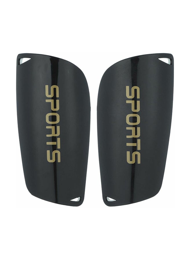 2-Piece Football Shin Guards Set Small Black 8 x 22 x 3cm - Image 1