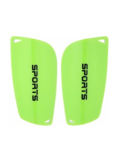 Generic 2-Piece Football Shin Guards Set Small Green 8 x 22 x 3cm  - Image 1