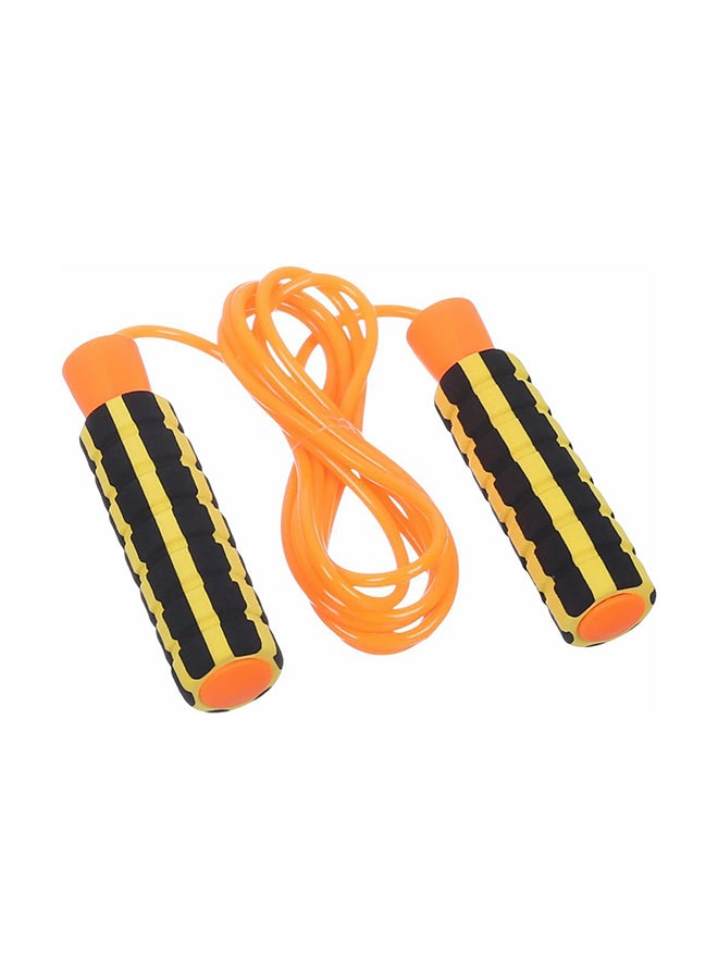 Jump Rope with Premium Bearing with Soft Foam Handle, Adjustable for Fitness Workouts Fat Burning, Ideal for Women Men Kids - Orange 2meter