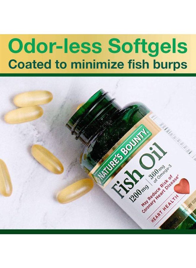 NATURE'S BOUNTY Fish Oil Heart Health Dietary Supplement - 200 Softgels  - Image 5