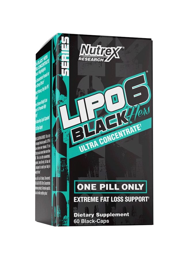 Nutrex Research - Lipo-6 Black Ultra Concentrate Dietary Supplement - 60 Capsules - Image 1