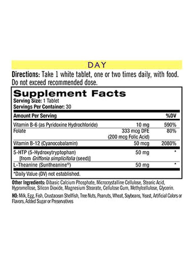 Stress And Anxiety Day Night Dietary Supplement - 60 Tablets