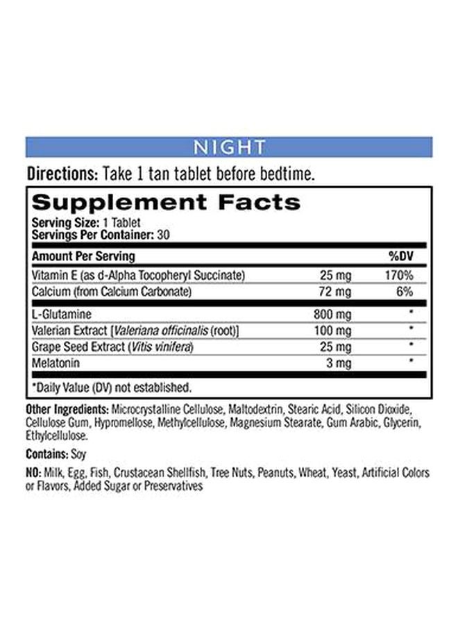 Stress And Anxiety Day Night Dietary Supplement - 60 Tablets