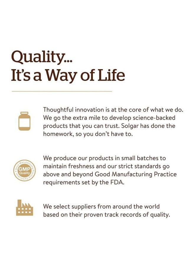 Solgar Vitamin C With Rose Hips Dietary Supplement - 180 Tablets - Image 4