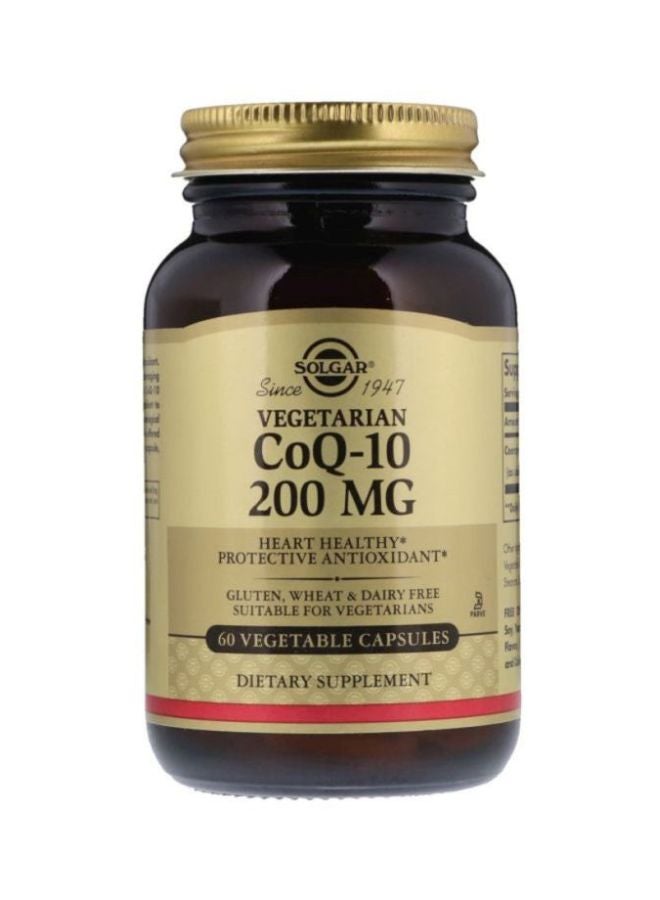 Solgar CoQ-10 Dietary Supplement - 60 Vegetable Capsules - Image 1