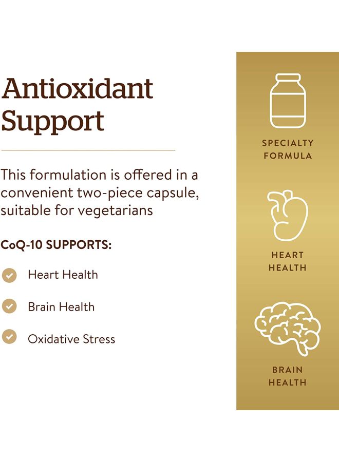 Solgar CoQ-10 Dietary Supplement - 60 Vegetable Capsules - Image 5