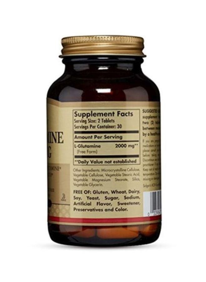 Solgar L-Glutamine Natural Muscle Food 1000mg - 60 Tablets - Image 2