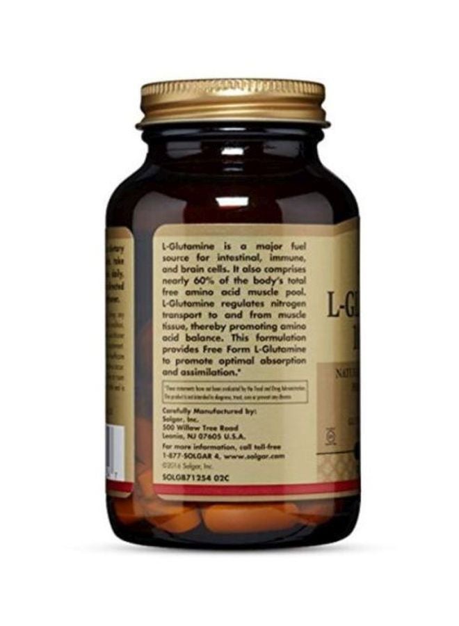 Solgar L-Glutamine Natural Muscle Food 1000mg - 60 Tablets - Image 4